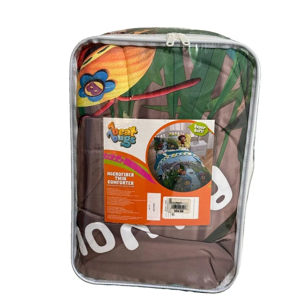 Beat Bugs Good Day Sunshine TwinMicrofiber Comforter 64 in by 86 in NEW
